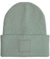 BB336R (B336R) Deep Cuff Tonal Patch Beanie Dusty Green colour image